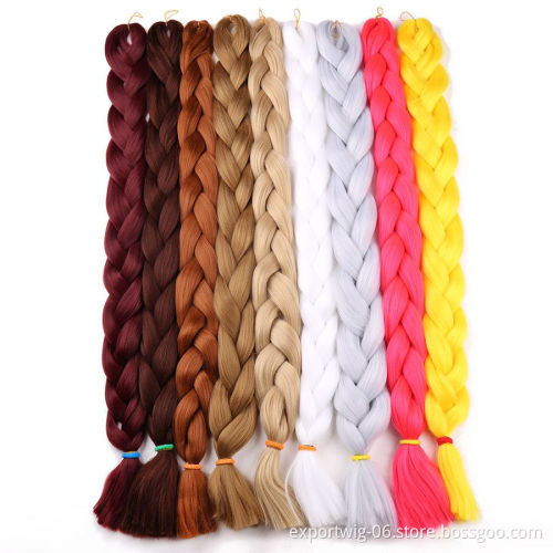 Jumbo Crochet Braid Hair 82inch 165g  Attachment Expression  Wholesale Price Synthetic Braiding Hair Braiding Hair Pre Stretch